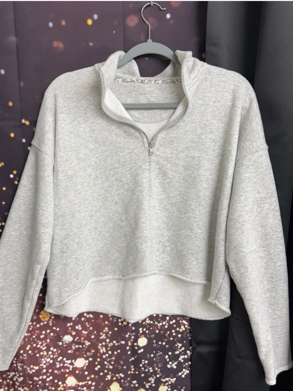 Womens Aerie Offline Half Zip‎ Crop Fleece Pullover size small